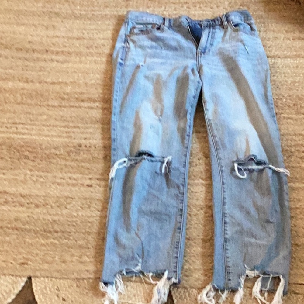 Casual Light Blue Boyfriend Jeans